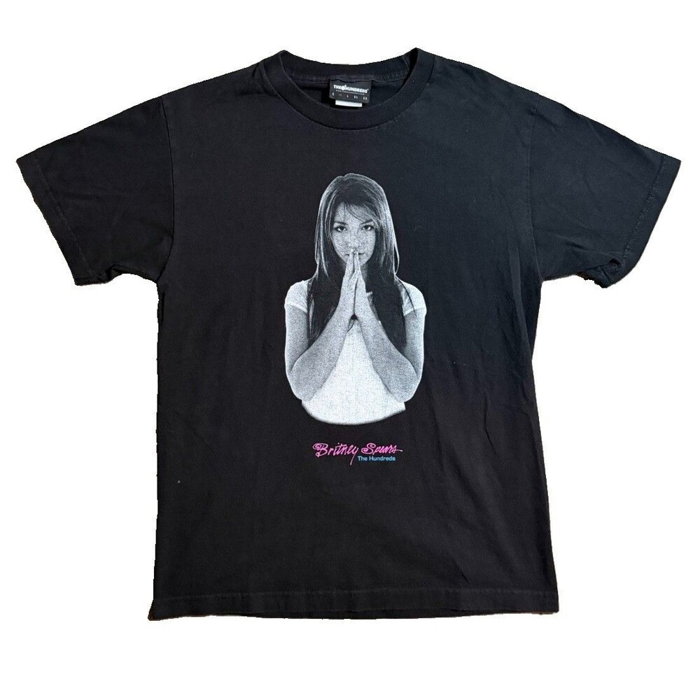 Britney Spears x The Hundreds Prayer Pose Graphic T-Shirt Size Medium